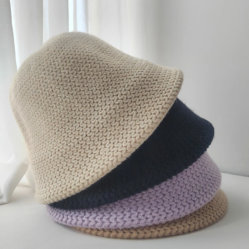Vintage wool bucket hat for Women 2023 winter new knitted fisherman hat Simple versatile fashionable basin hat Purple Panama
Vintage wool bucket hat for Women 2023 winter new knitted fisherman hat Simple versatile fashionable basin hat Purple Panama