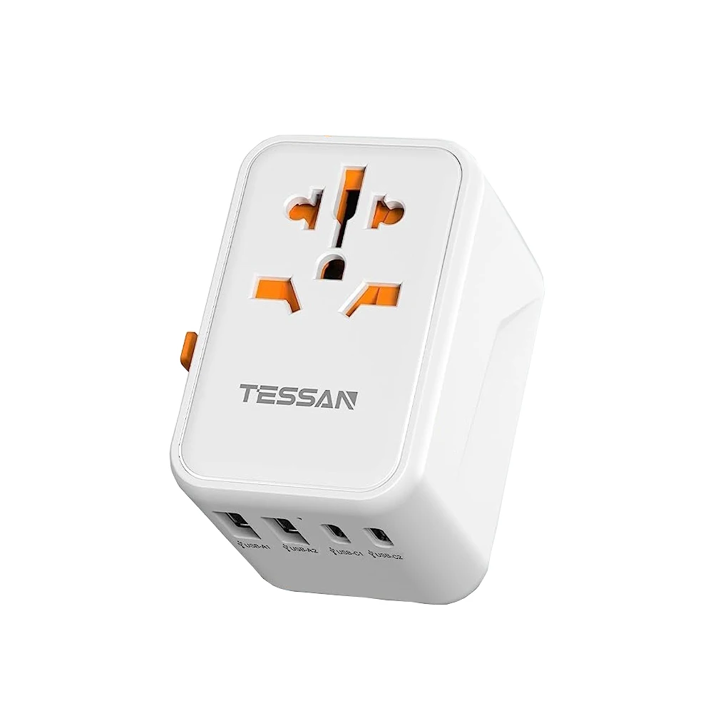 TESSAN 65W Universal Travel Adapter International All-in-one Travel Charger with 2 USB & 2 Type C Wall Charger for US EU UK AUS
TESSAN 65W Universal Travel Adapter International All-in-one Travel Charger with 2 USB & 2 Type C Wall Charger for US EU UK AUS