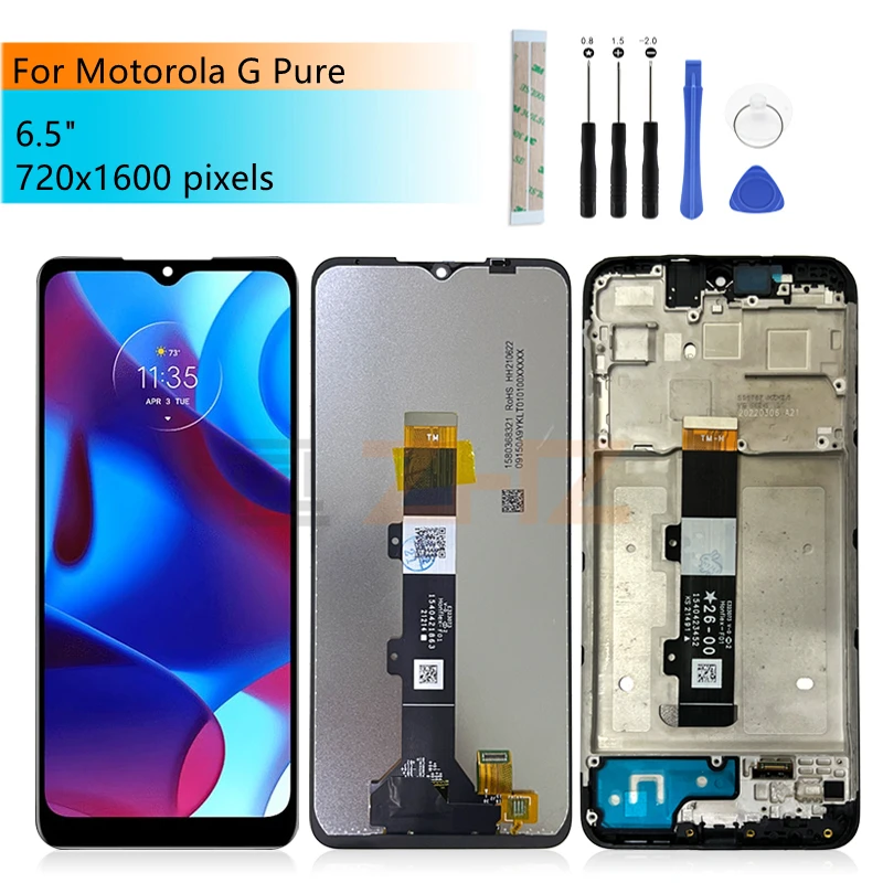 For Motorola Moto G Pure LCD Display Touch Screen Digitizer Assembly With Frame Replacement Repair Parts 6.5"
For Motorola Moto G Pure LCD Display Touch Screen Digitizer Assembly With Frame Replacement Repair Parts 6.5"