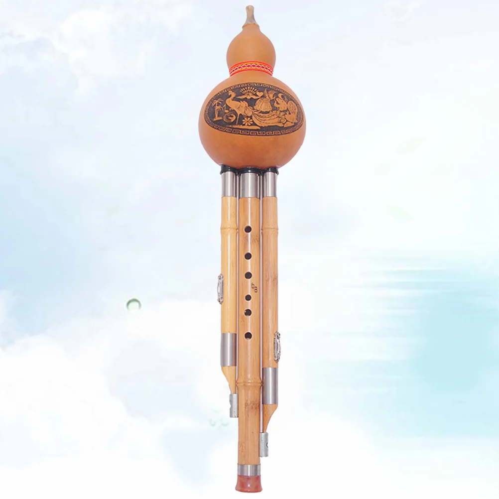 

Hulusi Flute Chinese Cucurbit Musical Gourd Instrument Key Bamboo Handmade Ethnic Flutes Instruments C Folk Bawu Traditional