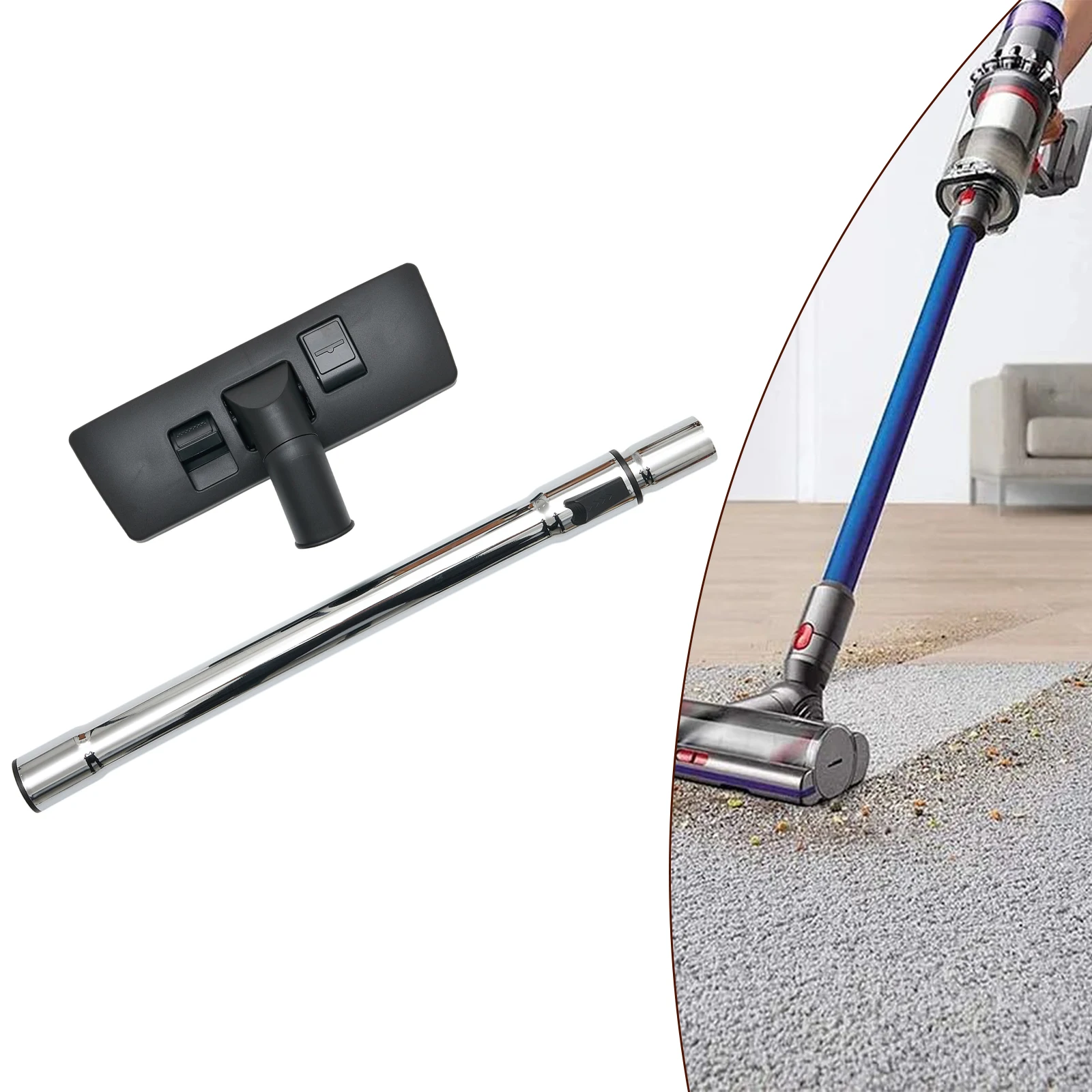 Extension Tube Floor Nozzle Carpet Brush Extension Rod Tube Stainless Steel Universal 35mm Vacuum Cleaner ABS Plastic
Extension Tube Floor Nozzle Carpet Brush Extension Rod Tube Stainless Steel Universal 35mm Vacuum Cleaner ABS Plastic