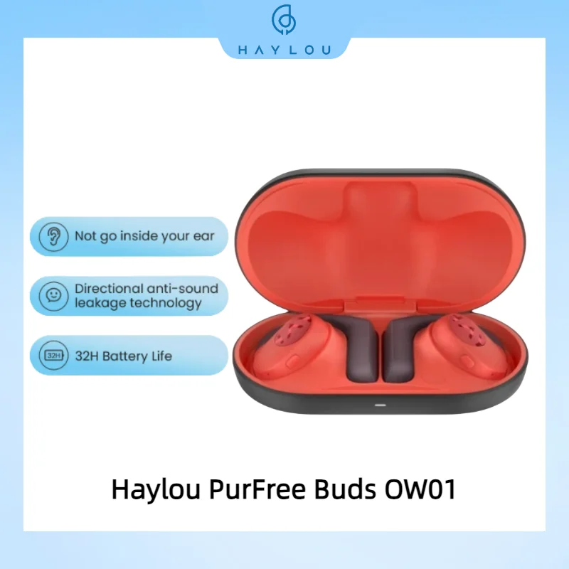 HAYLOU PurFree Buds OW01 Bone Conduction Earbuds IP55 Waterproof Anti-Sound Leakage Cancellation Sport Headset For Xiaomi Phone
HAYLOU PurFree Buds OW01 Bone Conduction Earbuds IP55 Waterproof Anti-Sound Leakage Cancellation Sport Headset For Xiaomi Phone
