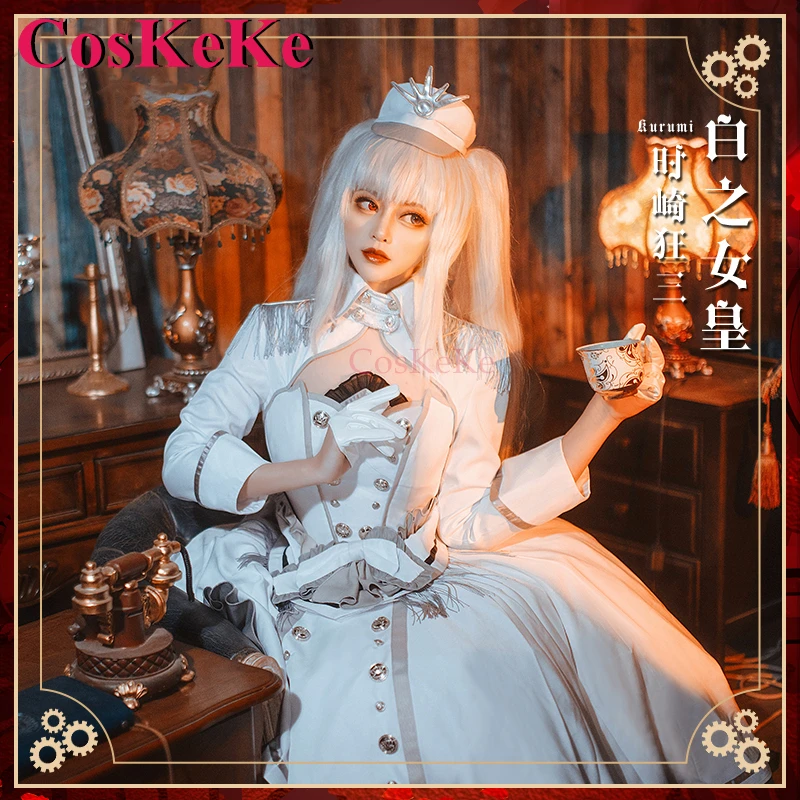 CosKeKe Tokisaki Kurumi Cosplay Anime Date A Live Costume White Queen Skin Formal Dress Halloween Party Role Play Clothing New
CosKeKe Tokisaki Kurumi Cosplay Anime Date A Live Costume White Queen Skin Formal Dress Halloween Party Role Play Clothing New