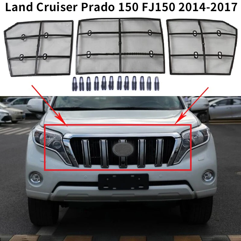 Передняя решетка для защиты от насекомых для Land Cruiser Prado 150 FJ150 2014-2017
Передняя решетка для защиты от насекомых для Land Cruiser Prado 150 FJ150 2014-2017