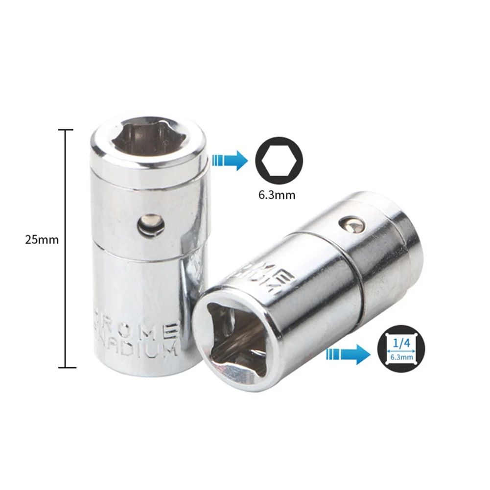 1/4 Square Drive To 1/4 Hex Shank Impact Socket+1/4 Drill Socket Adapter Hand Tools Repair Tools Wrench Socket
1/4 Square Drive To 1/4 Hex Shank Impact Socket+1/4 Drill Socket Adapter Hand Tools Repair Tools Wrench Socket