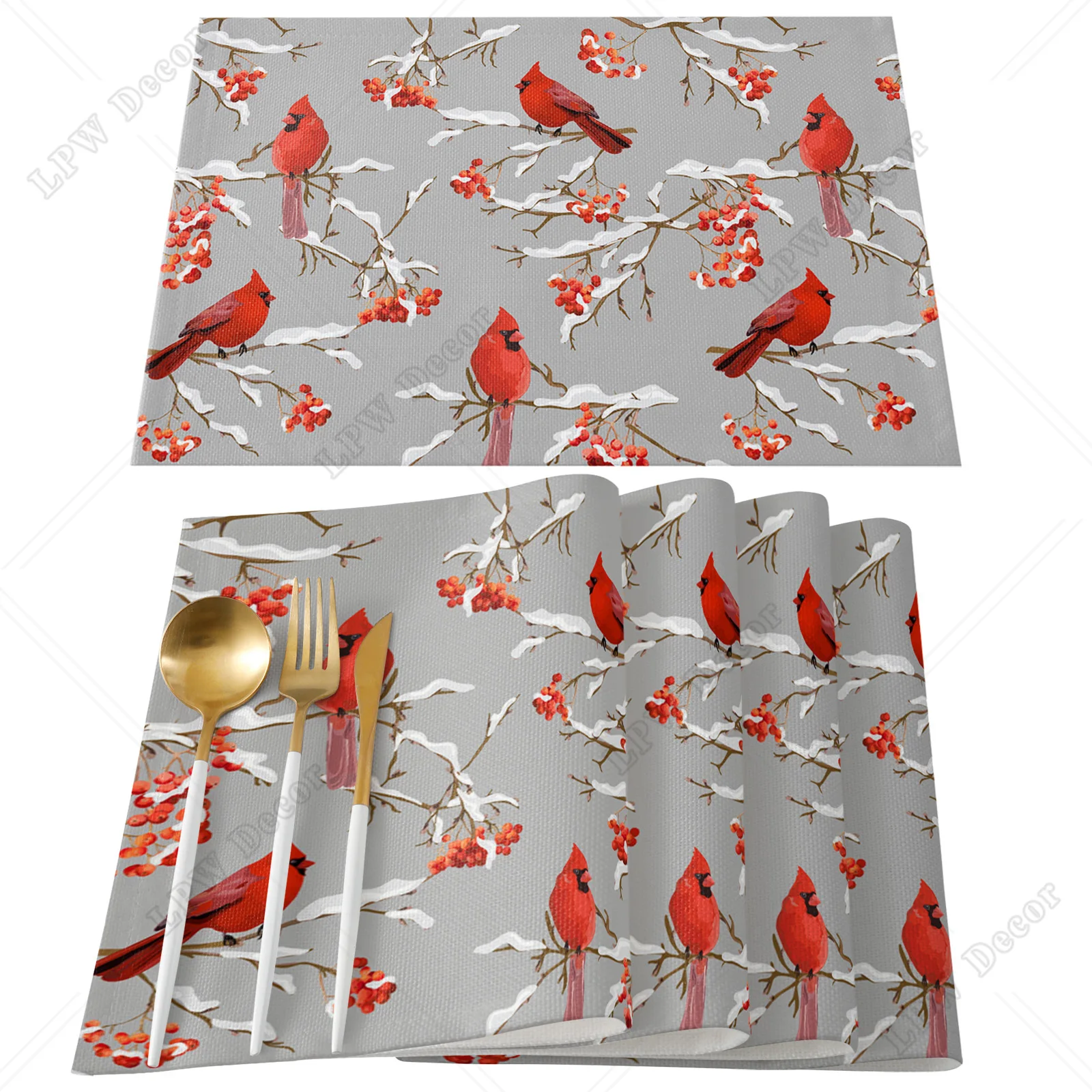 Christmas Winter Robin Table Mat Holiday Kitchen Dining Table Decor Placemat Wedding Party Decor Table Napkin
Christmas Winter Robin Table Mat Holiday Kitchen Dining Table Decor Placemat Wedding Party Decor Table Napkin