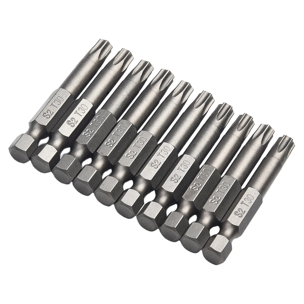 10pcs 50mm T30 Screwdriver Bit Magnetic Torx For Hex Shank Electrician Screwdrivers Manual Screwdrivers Air Drill Power Tool
10pcs 50mm T30 Screwdriver Bit Magnetic Torx For Hex Shank Electrician Screwdrivers Manual Screwdrivers Air Drill Power Tool