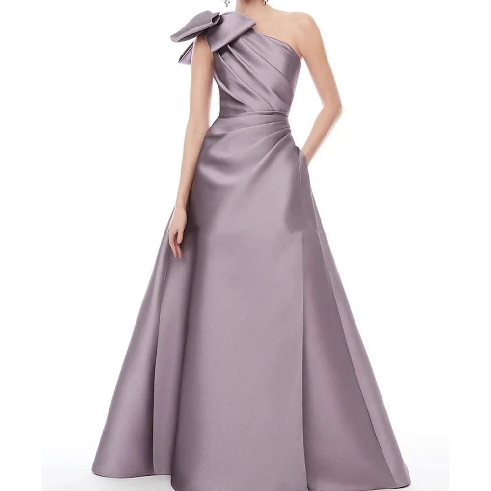 OTHRAY Satin A-line One-shoulder Ruffle Formal Elegant Prom Gown Floor Length luxury Evening Pretty Party Dresses for Women
OTHRAY Satin A-line One-shoulder Ruffle Formal Elegant Prom Gown Floor Length luxury Evening Pretty Party Dresses for Women