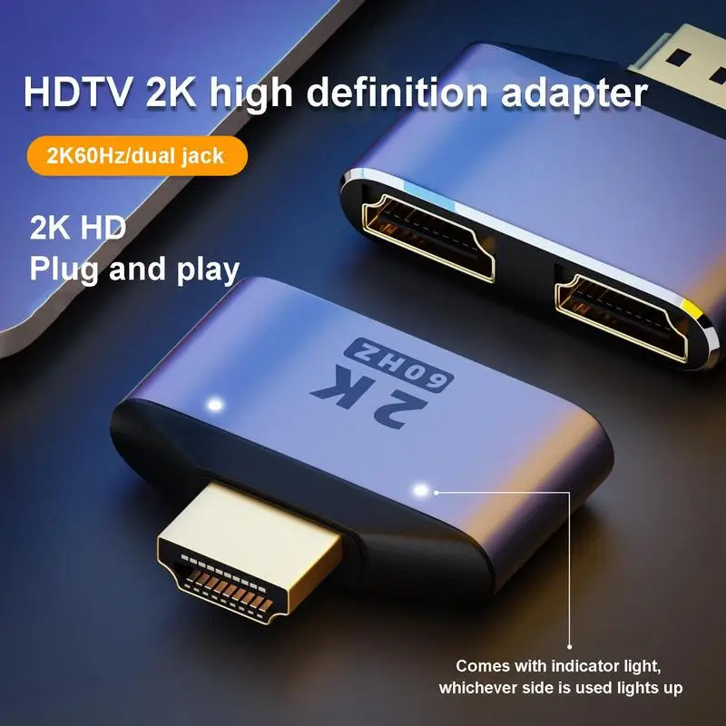 HD Cable Splitter Double HD Adapter HDTV Splitter Divided Into Two HD 1 In 2 Out HD Adapter For TV, 1080P HD Audio Splitter TVs
HD Cable Splitter Double HD Adapter HDTV Splitter Divided Into Two HD 1 In 2 Out HD Adapter For TV, 1080P HD Audio Splitter TVs