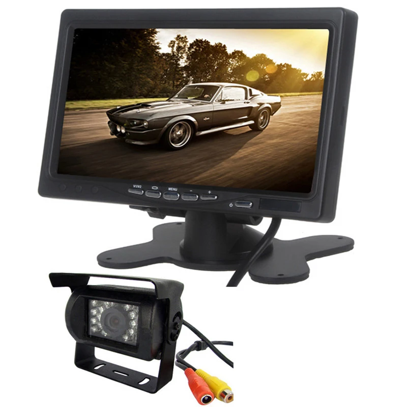 Car Reversing Camera 170° 18LEDs Car Rear View Parking Camera 7" TFT LCD Monitor Display Kit Truck Caravan Parking System Goods
Car Reversing Camera 170° 18LEDs Car Rear View Parking Camera 7" TFT LCD Monitor Display Kit Truck Caravan Parking System Goods