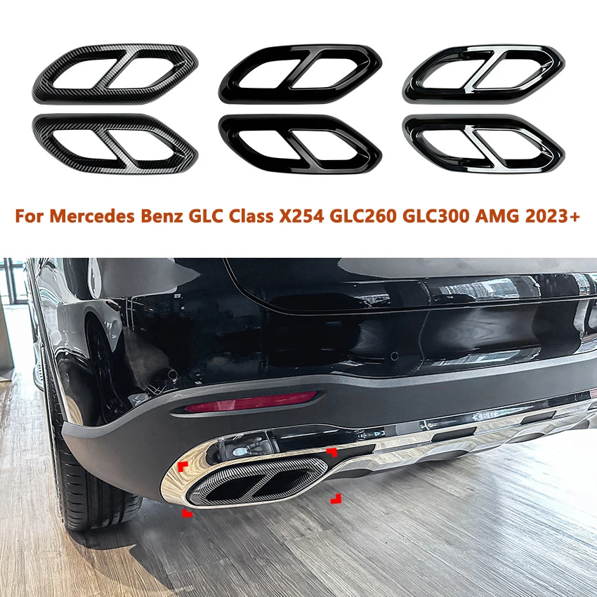 Для Mercedes Benz GLC Class X254 GLC260 GLC300 AMG 2023 + 2 шт., четыре выпускных отверстия, задняя труба, корпус, украшение, модификация выхлопных газов
Для Mercedes Benz GLC Class X254 GLC260 GLC300 AMG 2023 + 2 шт., четыре выпускных отверстия, задняя труба, корпус, украшение, модификация выхлопных газов