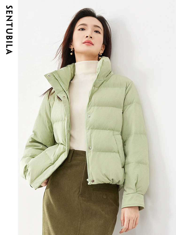 Sentubila Women's 2023 Winter Down Jacket New Fashion Stand Collar Short Down Coat High Quality Thick Warm Jacket Top W34Y50772
Sentubila Women's 2023 Winter Down Jacket New Fashion Stand Collar Short Down Coat High Quality Thick Warm Jacket Top W34Y50772