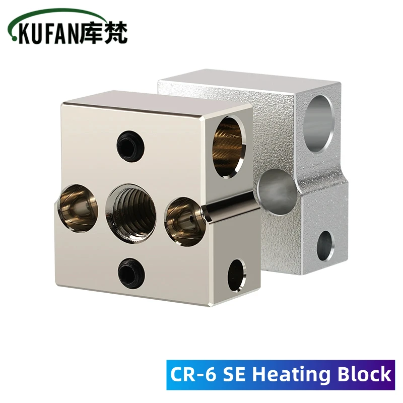 CR6SE Aluminum Heating Block Copper Plated Heating Block High Temperature Resistant 300 degree Nozzle Extrusion Accessories
CR6SE Aluminum Heating Block Copper Plated Heating Block High Temperature Resistant 300 degree Nozzle Extrusion Accessories