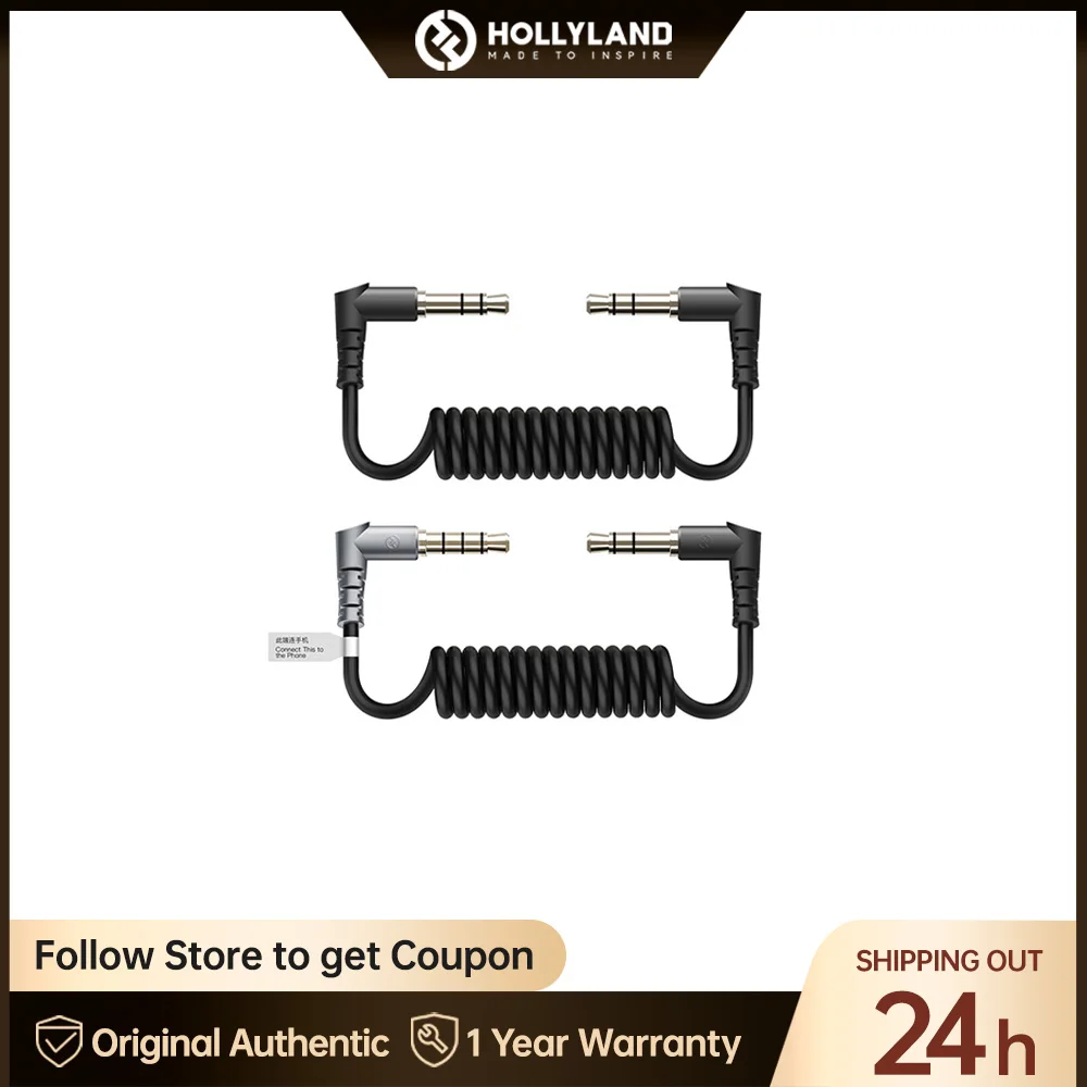 Hollyland 3.5mm TRS to TRS TRRS Patch Cable Microphone Cord 3.5mm Male to Male for Lark 150 M1 Tablet Cellpone PC DSLR Camera
Hollyland 3.5mm TRS to TRS TRRS Patch Cable Microphone Cord 3.5mm Male to Male for Lark 150 M1 Tablet Cellpone PC DSLR Camera