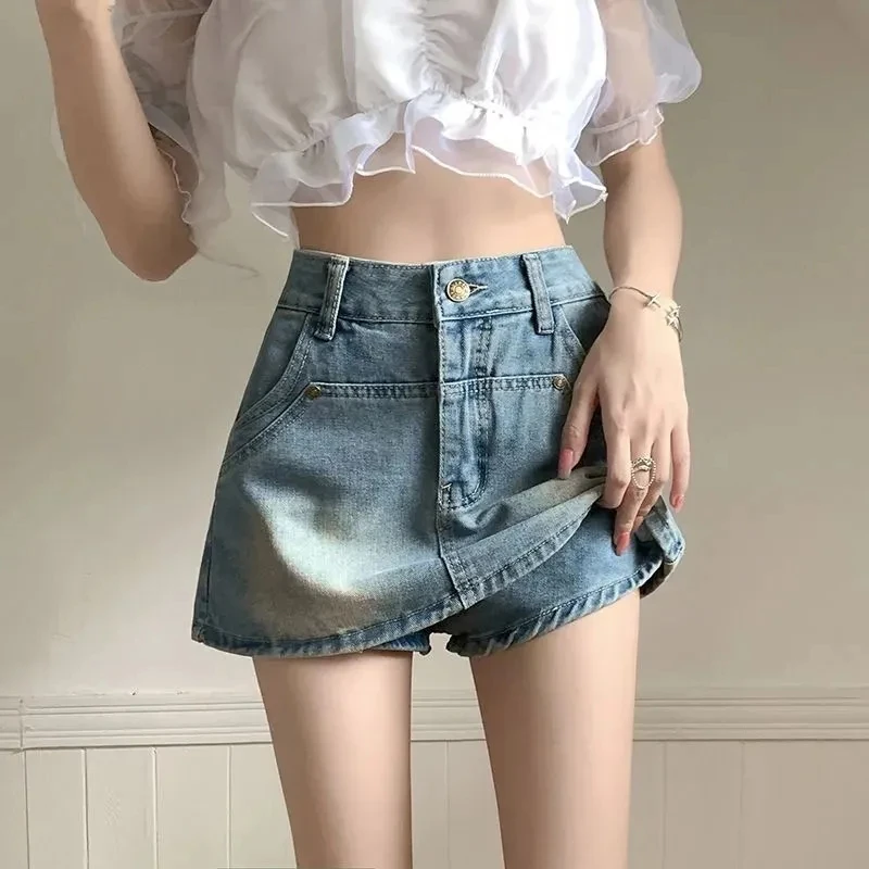 Kawaii Hot Girl Denim Skirt Womens Y2k 2024 Summer New Fashion Casual College Style High Waist Slim Mini A Word Short Skirts
Kawaii Hot Girl Denim Skirt Womens Y2k 2024 Summer New Fashion Casual College Style High Waist Slim Mini A Word Short Skirts