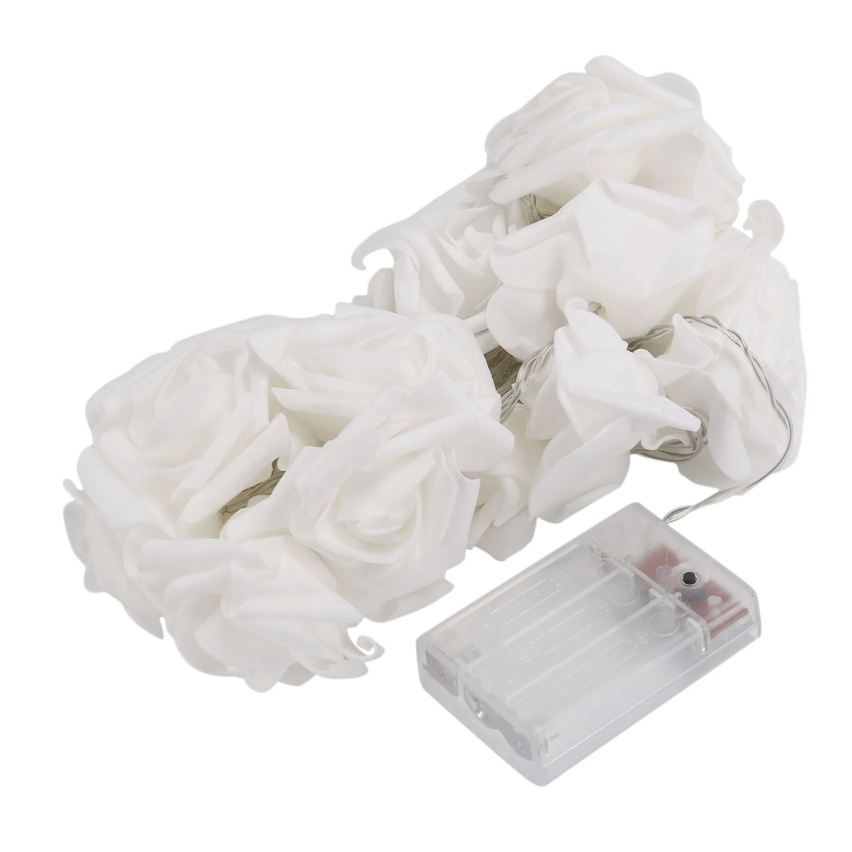 20 LED Rose Flower String Lights Battery Operated for Valentines Decorations Without Battery White
20 LED Rose Flower String Lights Battery Operated for Valentines Decorations Without Battery White