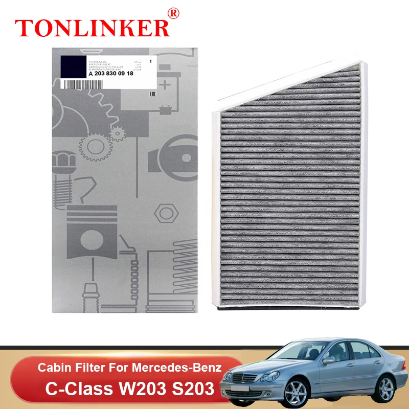 TONLINKER Cabin Filter A2038300918 For Mercedes Benz C Class W203 S203 2000-2007 C180 C200 C220 C270 CDI C240 C320 C350 C32 C55
TONLINKER Cabin Filter A2038300918 For Mercedes Benz C Class W203 S203 2000-2007 C180 C200 C220 C270 CDI C240 C320 C350 C32 C55