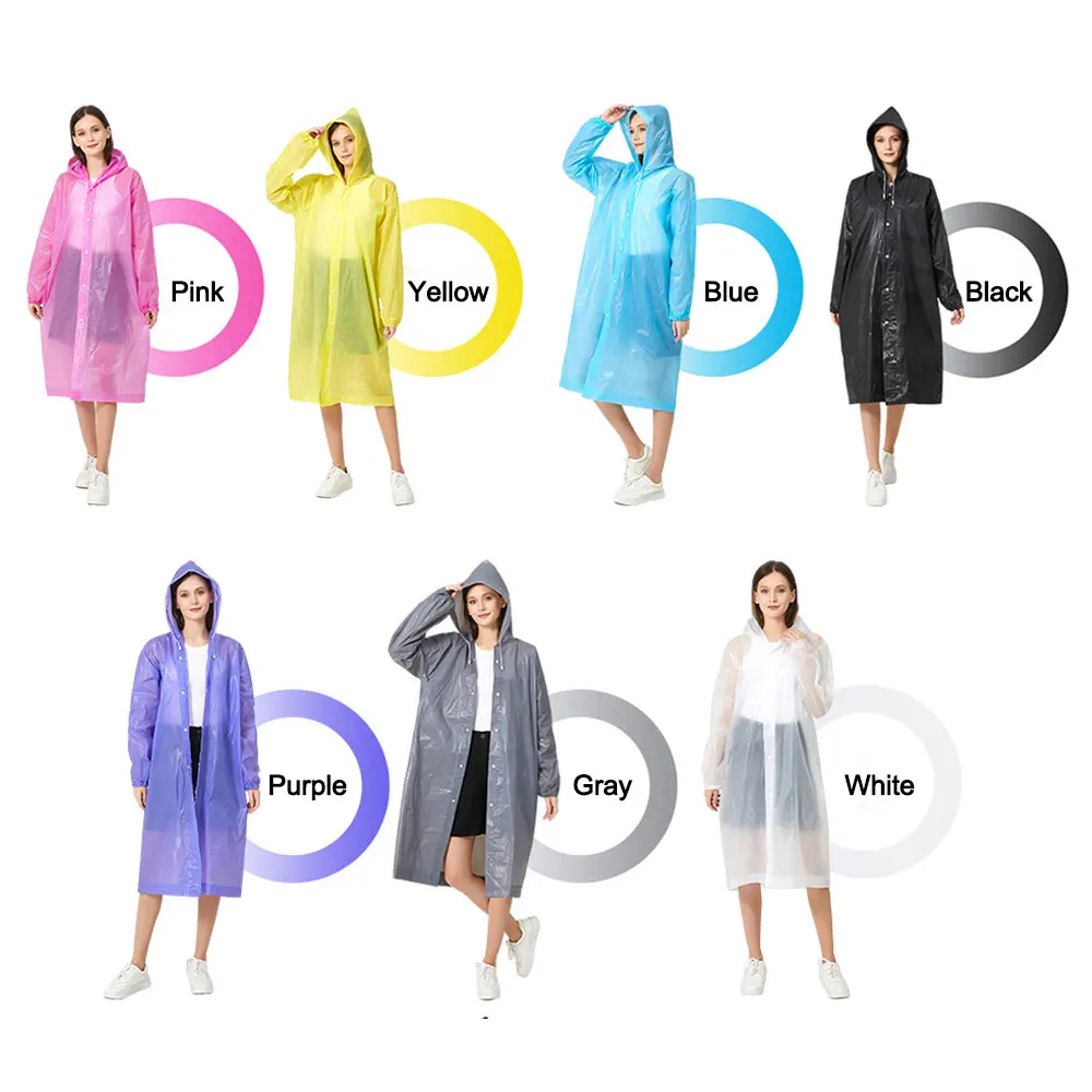 High Quality 1PC Fashion EVA Unisex Raincoat Thickened Waterproof Rain Coat Adult Women Camping Reusable Poncho Rainwear Suit
High Quality 1PC Fashion EVA Unisex Raincoat Thickened Waterproof Rain Coat Adult Women Camping Reusable Poncho Rainwear Suit
