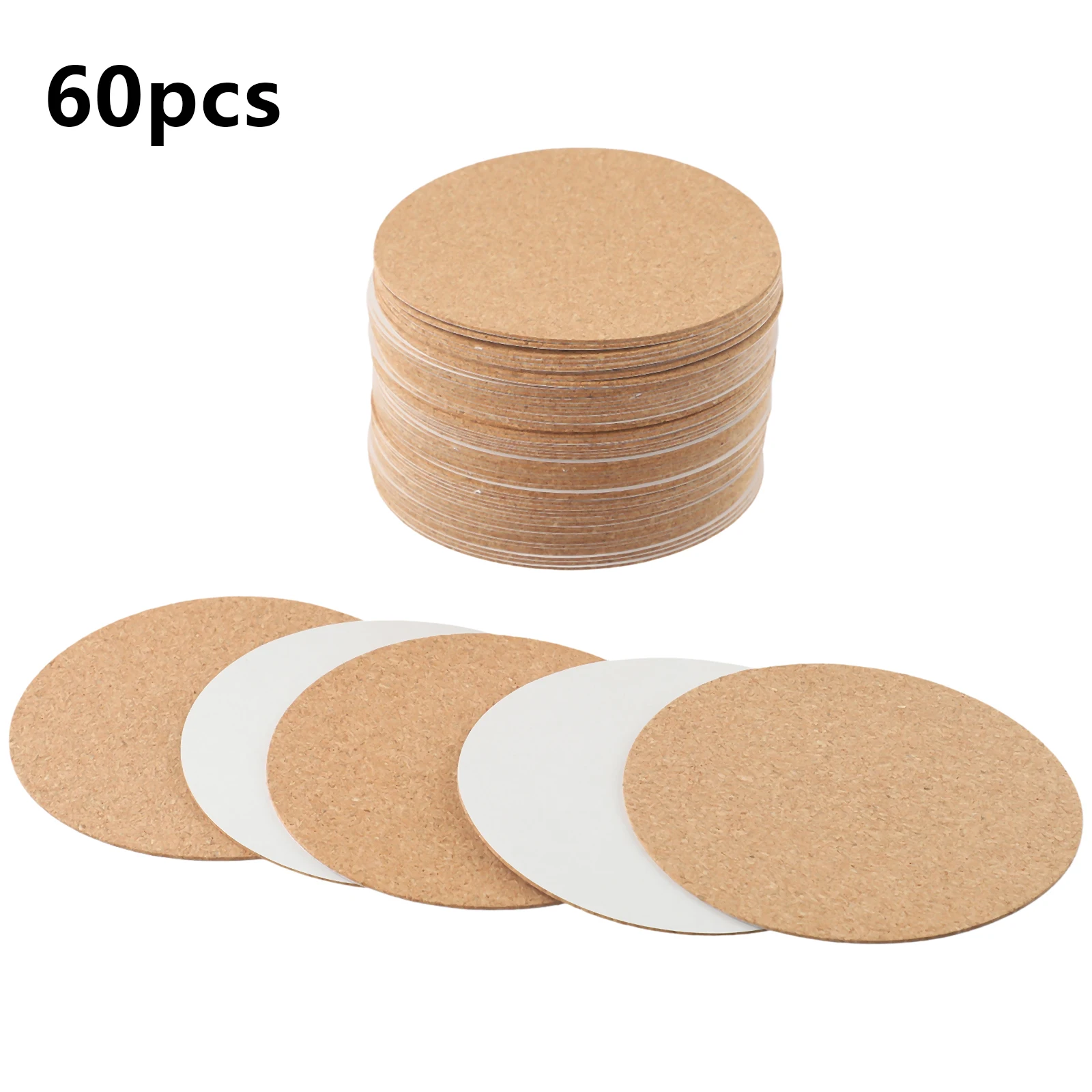 60 Pcs Self Sticker Cork Coasters Cork Mats Cork Backing Sheets For Coasters Kitchen DIY Desktop Decoration 10cm/3.94 Inches
60 Pcs Self Sticker Cork Coasters Cork Mats Cork Backing Sheets For Coasters Kitchen DIY Desktop Decoration 10cm/3.94 Inches