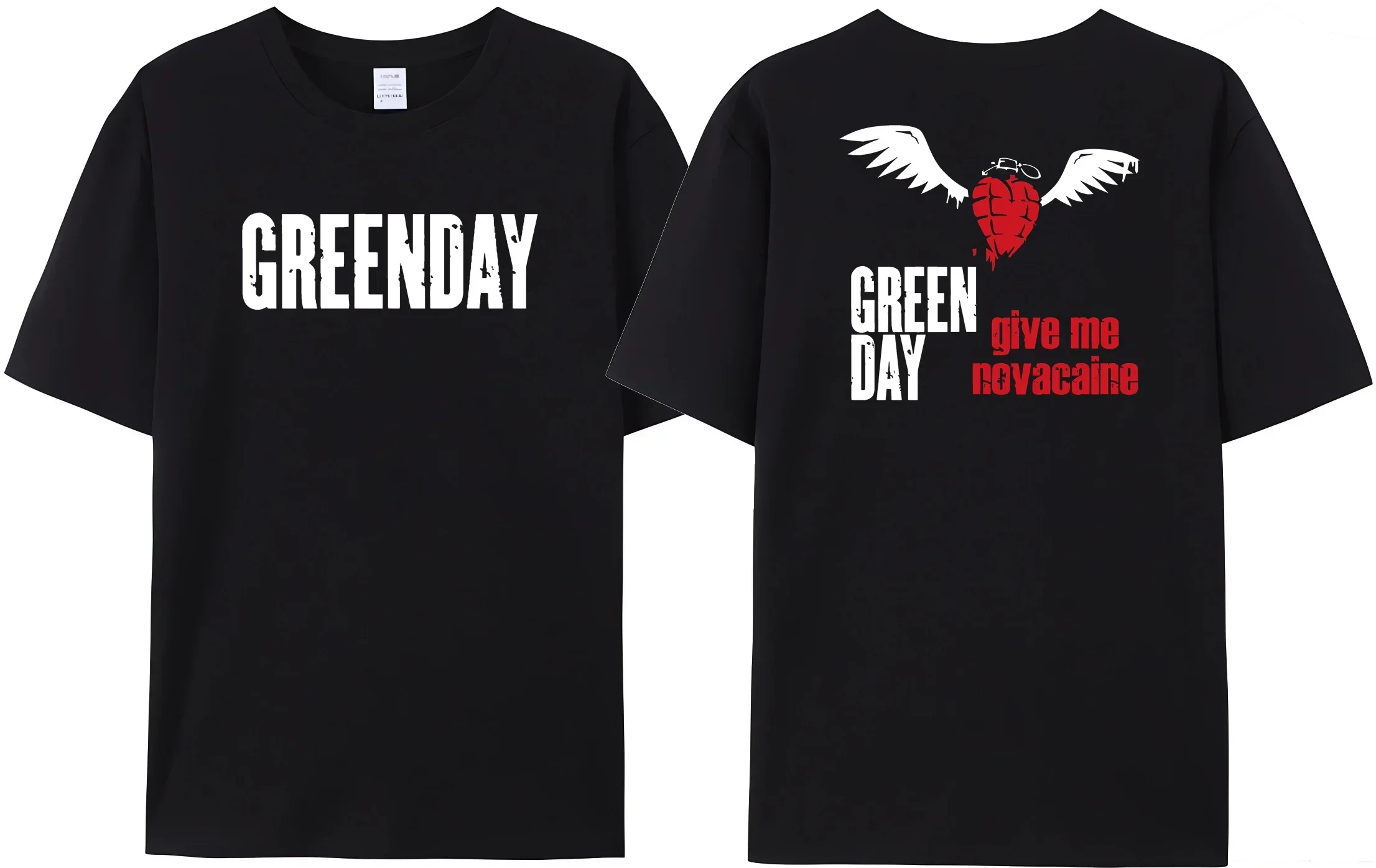 Men's simple summer Green Days 100% cotton retro fashion pioneer T-shirt double sided printed casual Tees
Men's simple summer Green Days 100% cotton retro fashion pioneer T-shirt double sided printed casual Tees