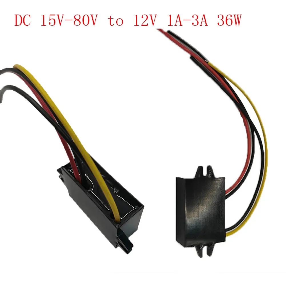 DC 15V-80V to 12V 1A-3A 36W Truck Car power buck Power Supply Converter Regulator Module Auto Step Down voltage Power Adapter
DC 15V-80V to 12V 1A-3A 36W Truck Car power buck Power Supply Converter Regulator Module Auto Step Down voltage Power Adapter