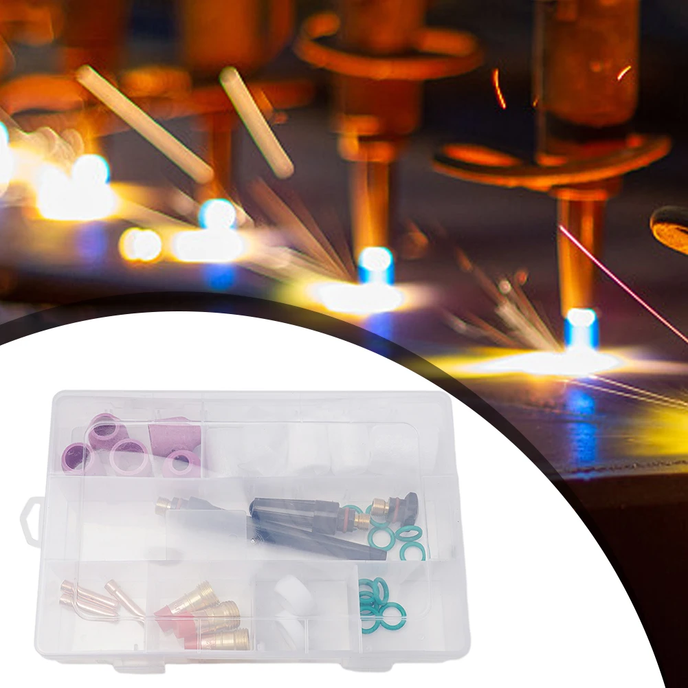 TIG Welding Gun Upgrade Your Welding Experience with Our 31 Piece Stubby Gas Lens #12 Tumbler Kit for WP 17/18/26 TIG Torches
TIG Welding Gun Upgrade Your Welding Experience with Our 31 Piece Stubby Gas Lens #12 Tumbler Kit for WP 17/18/26 TIG Torches