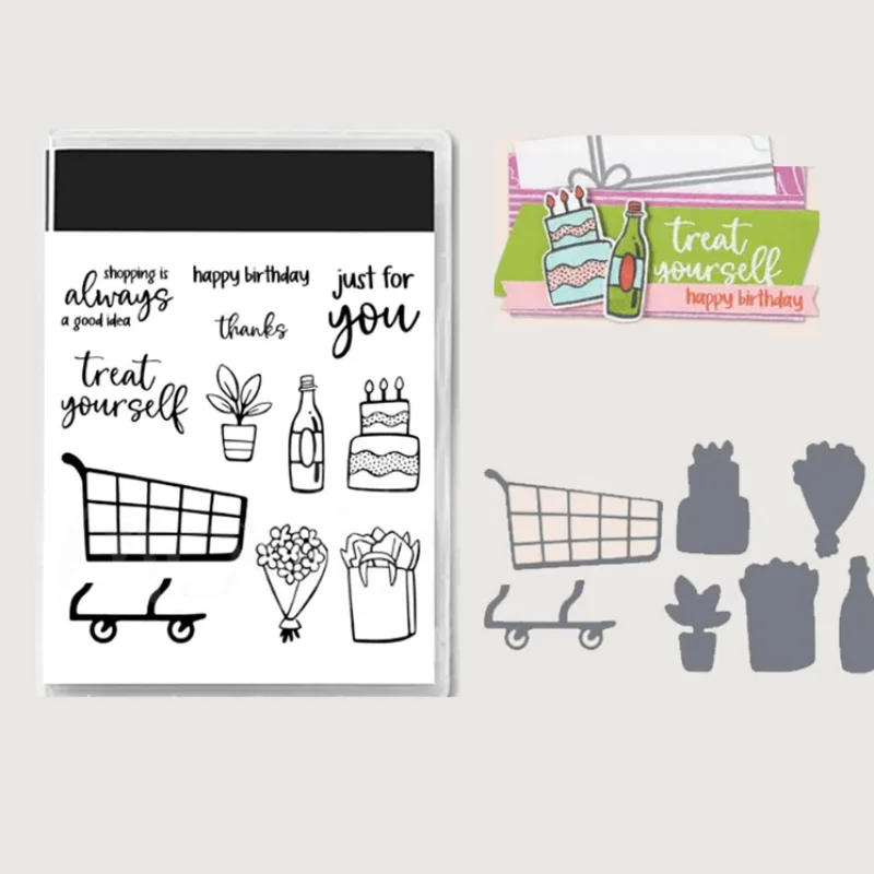 Attention Shoppers Clear Stamp and Metal Cutting Dies for DIY Craft Scrapbooking
Attention Shoppers Clear Stamp and Metal Cutting Dies for DIY Craft Scrapbooking