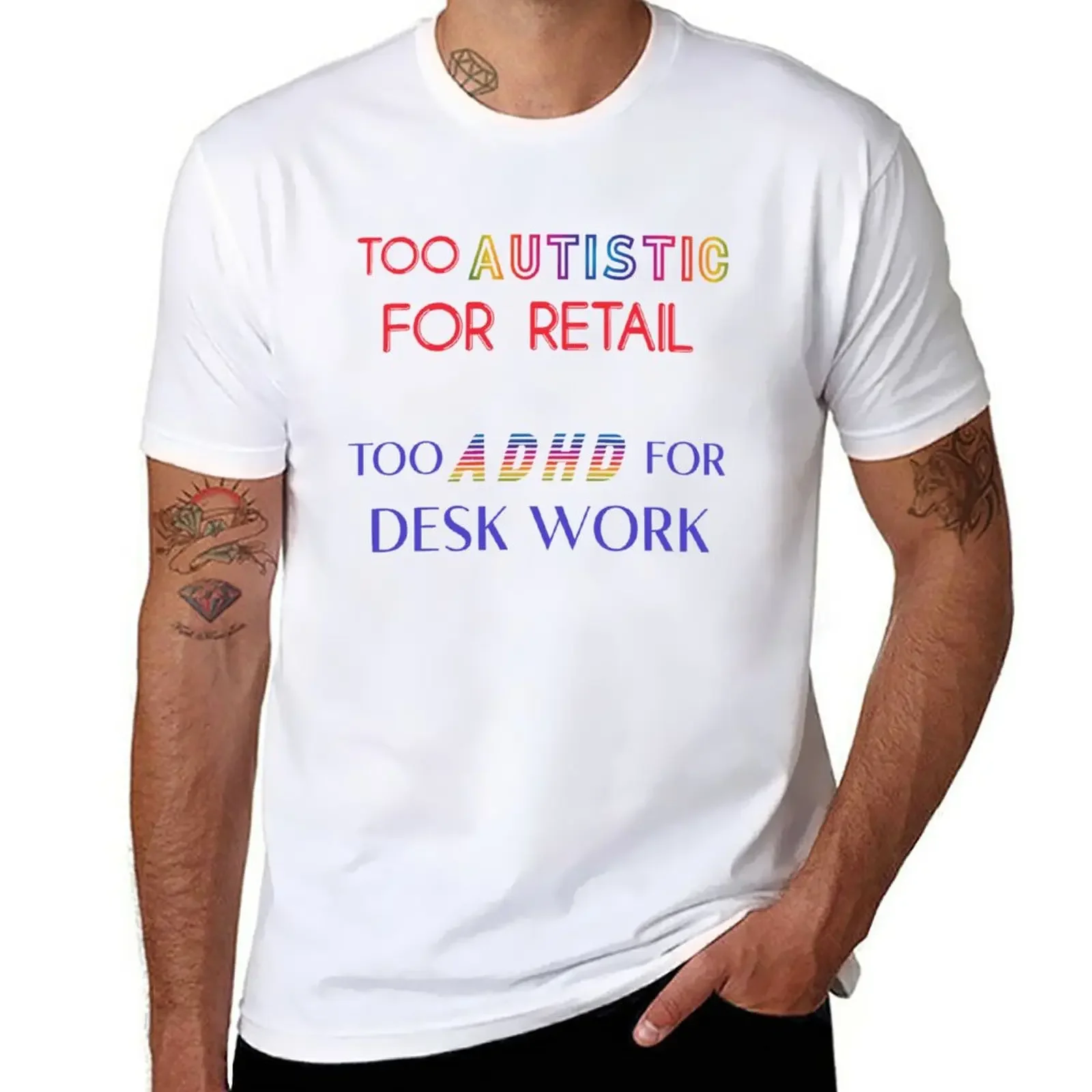 TOO AUTISTIC FOR RETAIL, TOO ADHD FOR DESK WORK T-Shirt aesthetic clothes for a boy sports fans Blouse men t shirts
TOO AUTISTIC FOR RETAIL, TOO ADHD FOR DESK WORK T-Shirt aesthetic clothes for a boy sports fans Blouse men t shirts