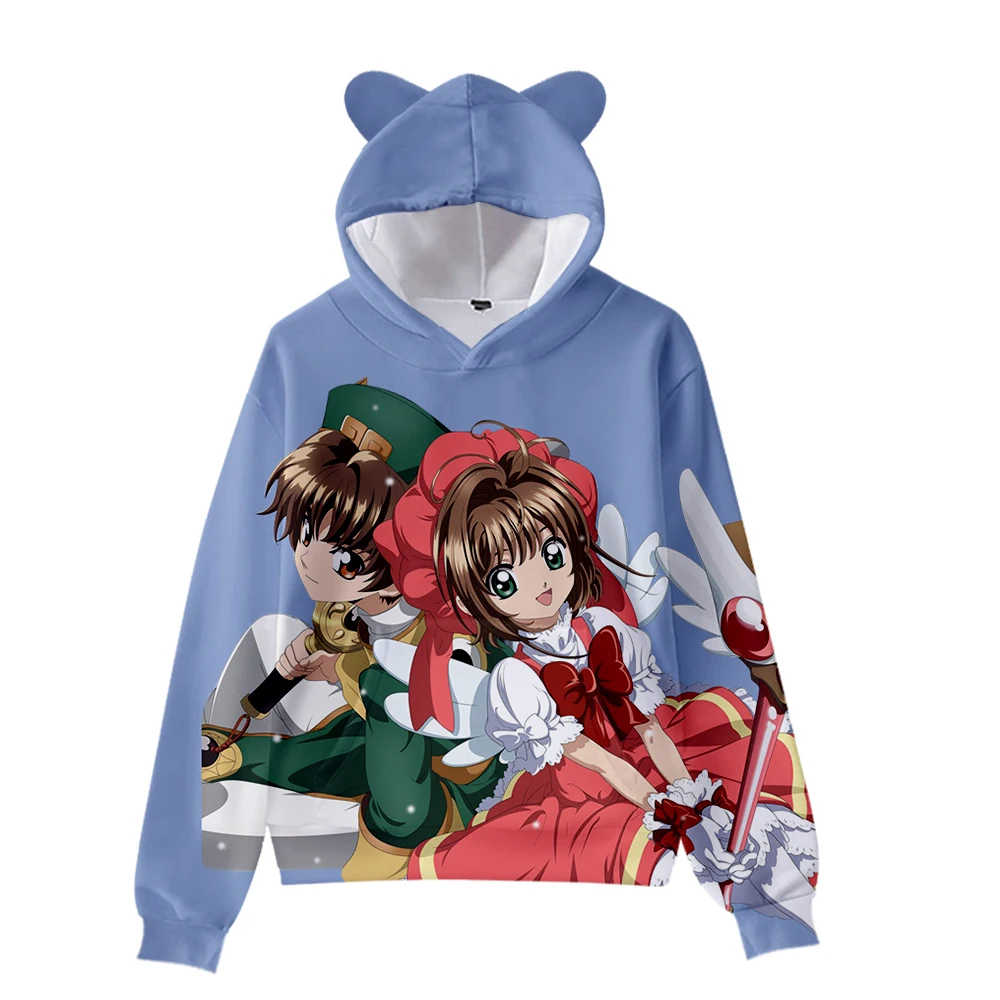 Creative Hot Sale Cardcaptor Sakura Cat Ear Hoodie Kawaii Hoodies Cosplay Hoody Hip Hop Pullover 100% Polyester Tops Womens /MEN
Creative Hot Sale Cardcaptor Sakura Cat Ear Hoodie Kawaii Hoodies Cosplay Hoody Hip Hop Pullover 100% Polyester Tops Womens /MEN