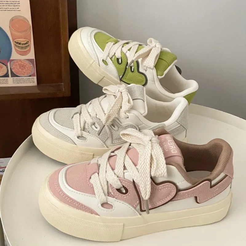 Female Sneakers Flat Shoes For Women Spring 2023 Green Kawaii Harajuku Heart Shoes Pink Vulcanized Skateboard Casual Sneakers
Female Sneakers Flat Shoes For Women Spring 2023 Green Kawaii Harajuku Heart Shoes Pink Vulcanized Skateboard Casual Sneakers