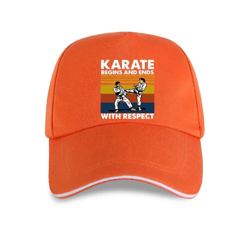 

Unisex 100% Cotton Funny Karate Begins And Ends With Respect Funny Summer Men's Novelty Women Casual Streetwear EU Size