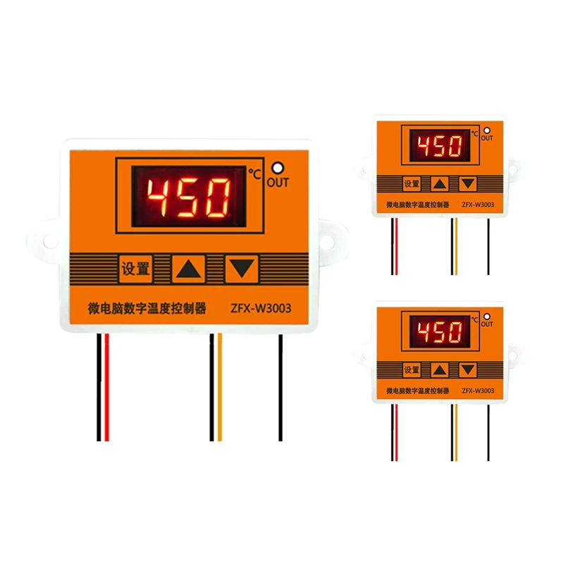 

3003 12V 24V 220V LED Microcomputer Digital Display Temperature Controller Thermostat Intelligent Time Controller Adjustable Ele