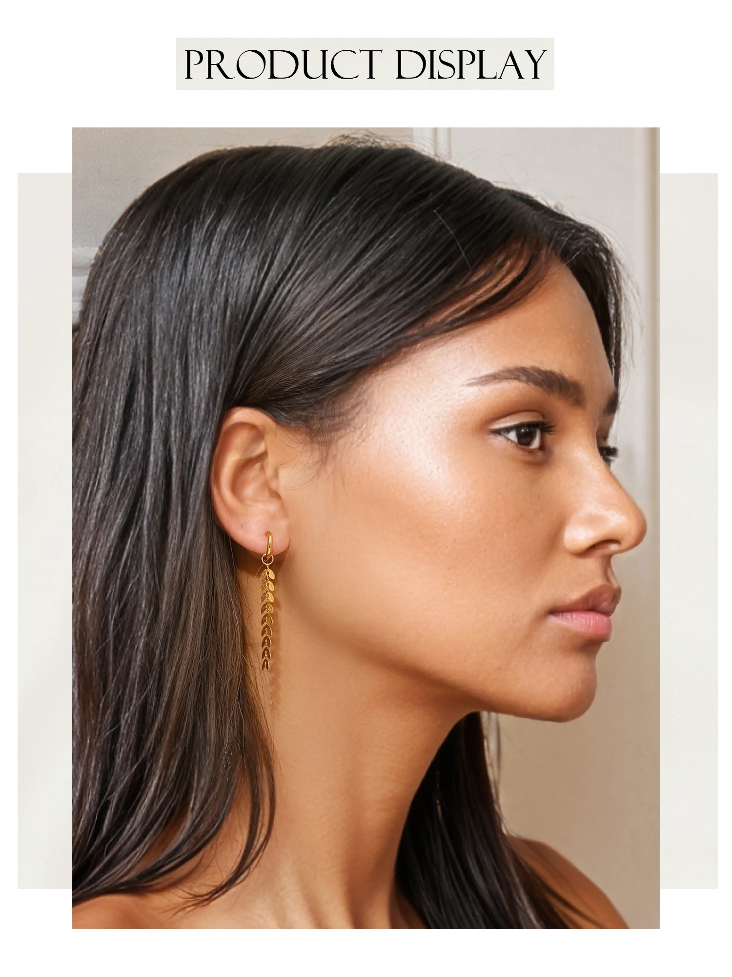 Fashion Simple Fishtail Shaped Long Earrings for Women, Stainless Steel 18k Gold Plated Hypoallergenic Jewelry Gifts 3 Mallzona Sb3a5f515a21746578dacbc22900c72f0c Fashion Simple Fishtail Shaped Long Earrings for Women, Stainless Steel 18k Gold Plated Hypoallergenic Jewelry Gifts Mallzona