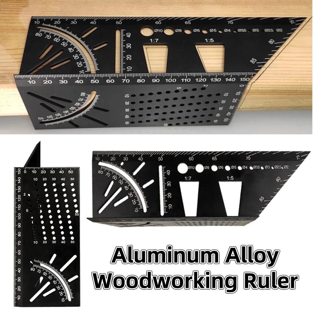 Aluminum Alloy Hand Scriber Cut Dovetail Marker Woodworking Dovetail Mortise Template Marking Gauge Carpentry Tool 215X73X62mm
Aluminum Alloy Hand Scriber Cut Dovetail Marker Woodworking Dovetail Mortise Template Marking Gauge Carpentry Tool 215X73X62mm