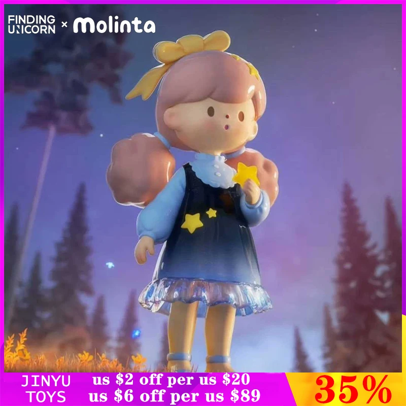 

Original Finding Unicorn Molinta Series Hanging Cards Toys Limited Edition Cute Cartoon Action Figures Designer Doll Collection