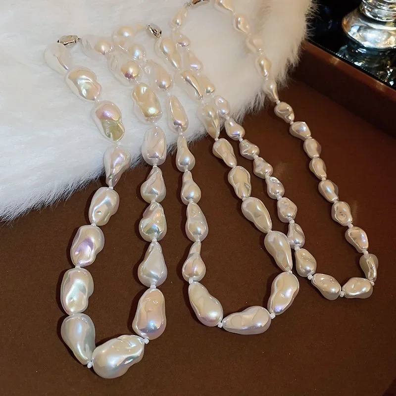Minar 2023 Hot Sale Irregular Baroque Pearl Beaded Necklaces Silver Plated Alloy Strand Chokers for Women Statement Jewellery
Minar 2023 Hot Sale Irregular Baroque Pearl Beaded Necklaces Silver Plated Alloy Strand Chokers for Women Statement Jewellery