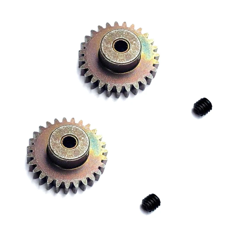 

2X 27T Steel Motor Gear Upgrade Parts For Wltoys 144001 124019 124018 A959-B A959B A969B RC Car Spare Accessories