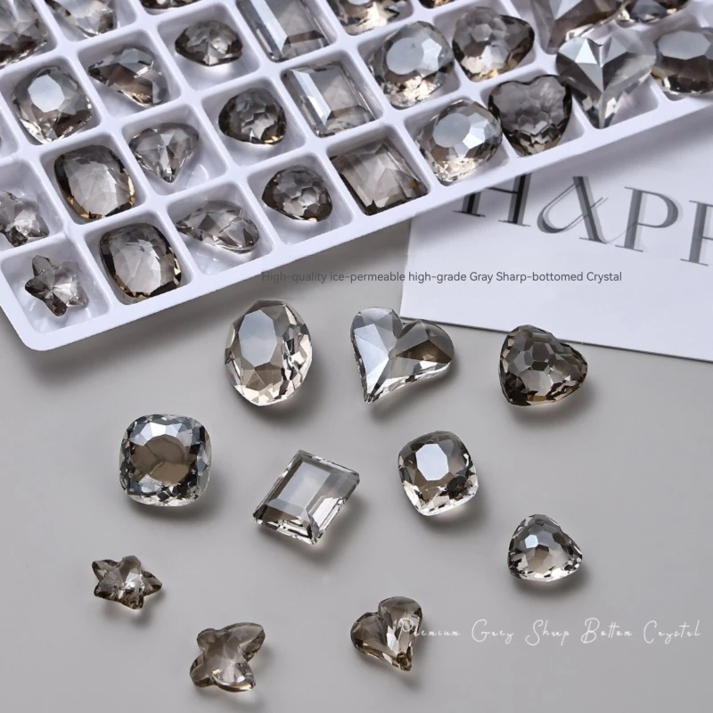 10Pcs clear Black Crystal Pointed Bottom Glass Nail Art Rhinestone Decorations DIY 3D Manicure Accessories Stone Gems
10Pcs clear Black Crystal Pointed Bottom Glass Nail Art Rhinestone Decorations DIY 3D Manicure Accessories Stone Gems