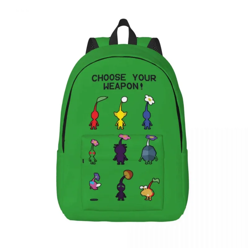

Cute Pikmin Cartoon for Teens Student School Bookbag Daypack Middle High College Gift