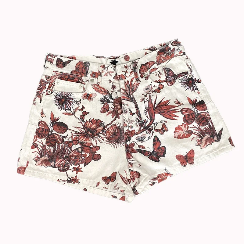 Digital printed high-waisted denim shorts Casual women's floral pattern jeans Luxury niche designer brand Old money style
Digital printed high-waisted denim shorts Casual women's floral pattern jeans Luxury niche designer brand Old money style