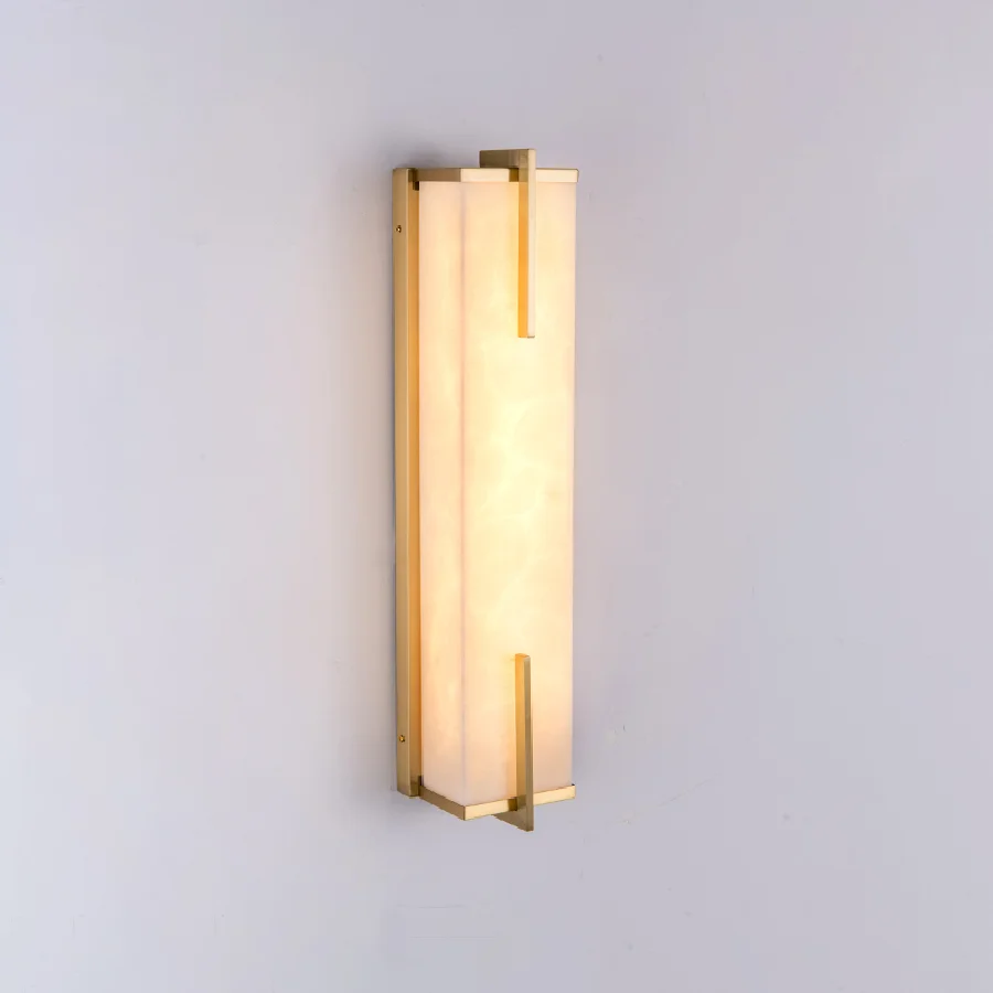 

Classic Marble Wall Light Gold Copper Sconce Indoor Decor LED Wall Light For Living Room Bedroom Hotel Stair Corridor Aisle Lamp