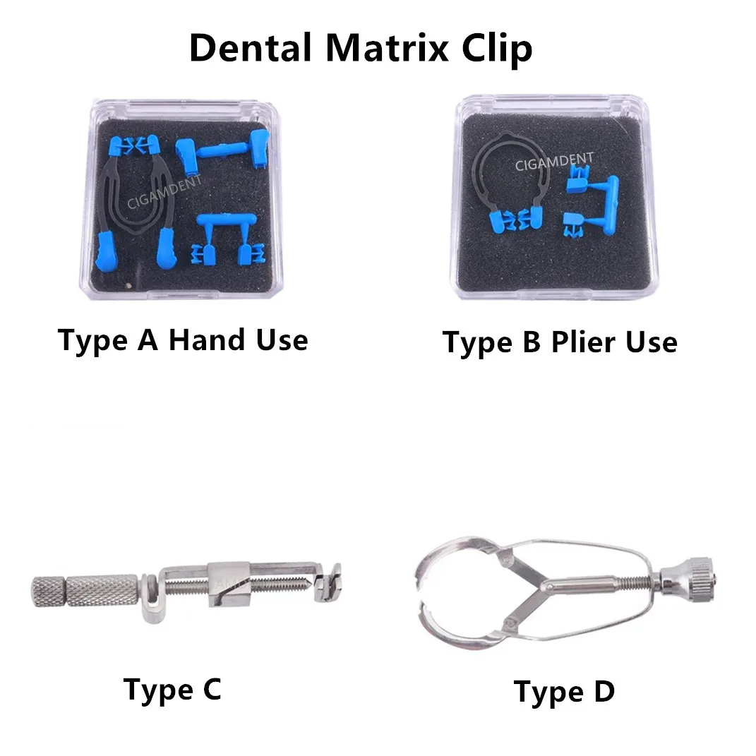 

5 комплектов стоматологических матричных лент, кольцевой держатель, секционные Контурные матрицы, клипсы, фиксаторы, зажимы из нержавеющей стали