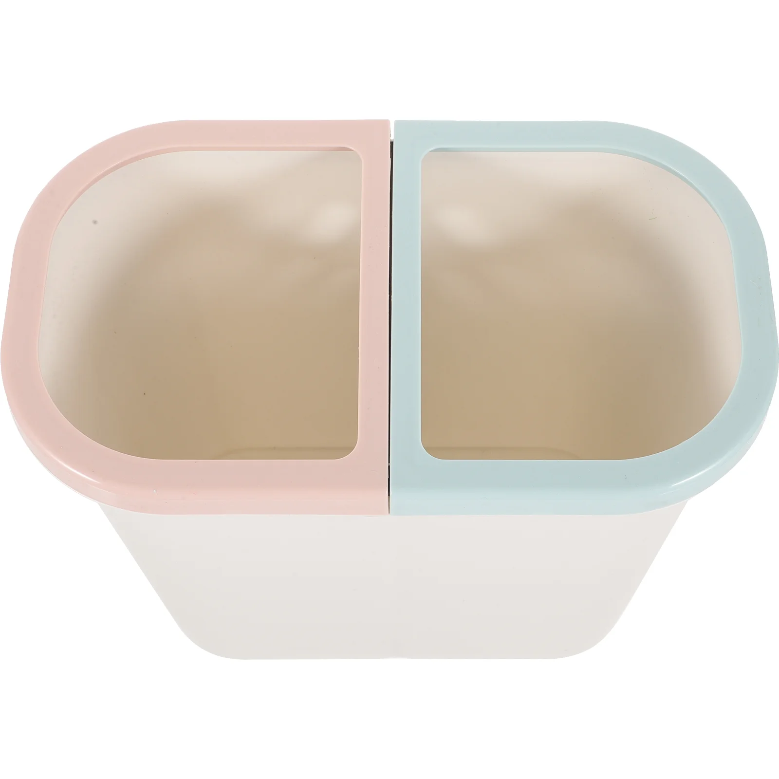 Zerodeko Mini Containers Dual Trash Can Plastic Kitchen Garbage Can 2 Compartment Classified Rubbish Bin Recycle Dustbin
Zerodeko Mini Containers Dual Trash Can Plastic Kitchen Garbage Can 2 Compartment Classified Rubbish Bin Recycle Dustbin