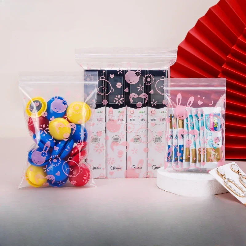 500 Self Sealing Bags Printing Thickened Multi-purpose Plastic Bags Cartoon Jewelry Bags, Small Sealed Bags, Sealed Pockets
500 Self Sealing Bags Printing Thickened Multi-purpose Plastic Bags Cartoon Jewelry Bags, Small Sealed Bags, Sealed Pockets
