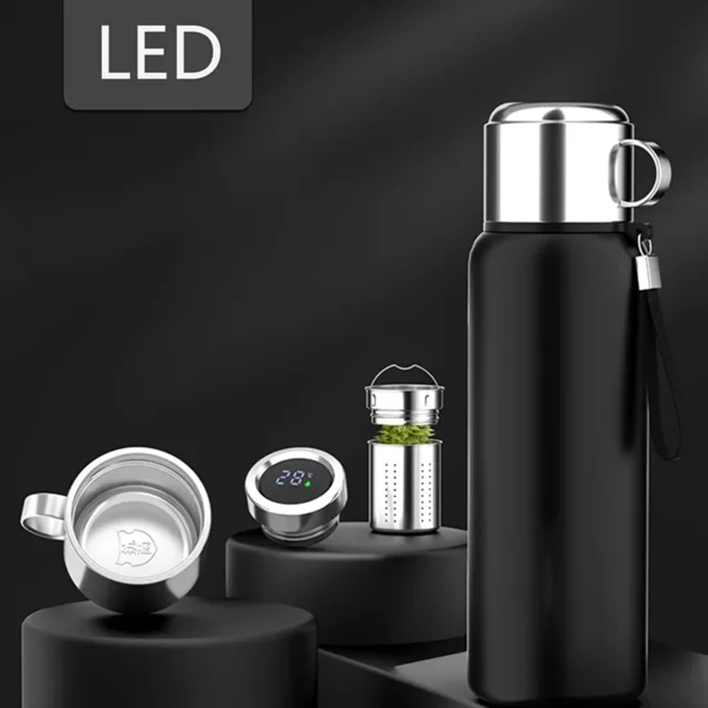 Camping 316 Stainless Steel Thermos Bottle LED Temperature Display Thermal Mug Vacuum Bottle Temperature Display Insulated Mug
Camping 316 Stainless Steel Thermos Bottle LED Temperature Display Thermal Mug Vacuum Bottle Temperature Display Insulated Mug