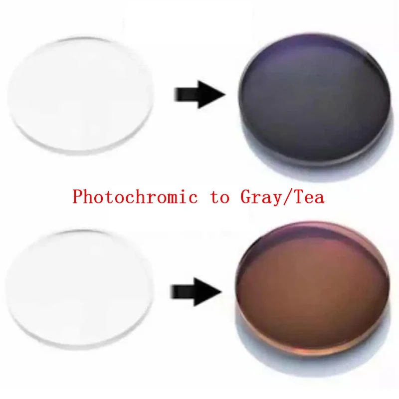 1.56 Intelligent Photochromic to Gray/Tea Myopia Presbyopia Astigmatic Optical Prescription Glasses Lens Custom Eyeglasses Lens
1.56 Intelligent Photochromic to Gray/Tea Myopia Presbyopia Astigmatic Optical Prescription Glasses Lens Custom Eyeglasses Lens