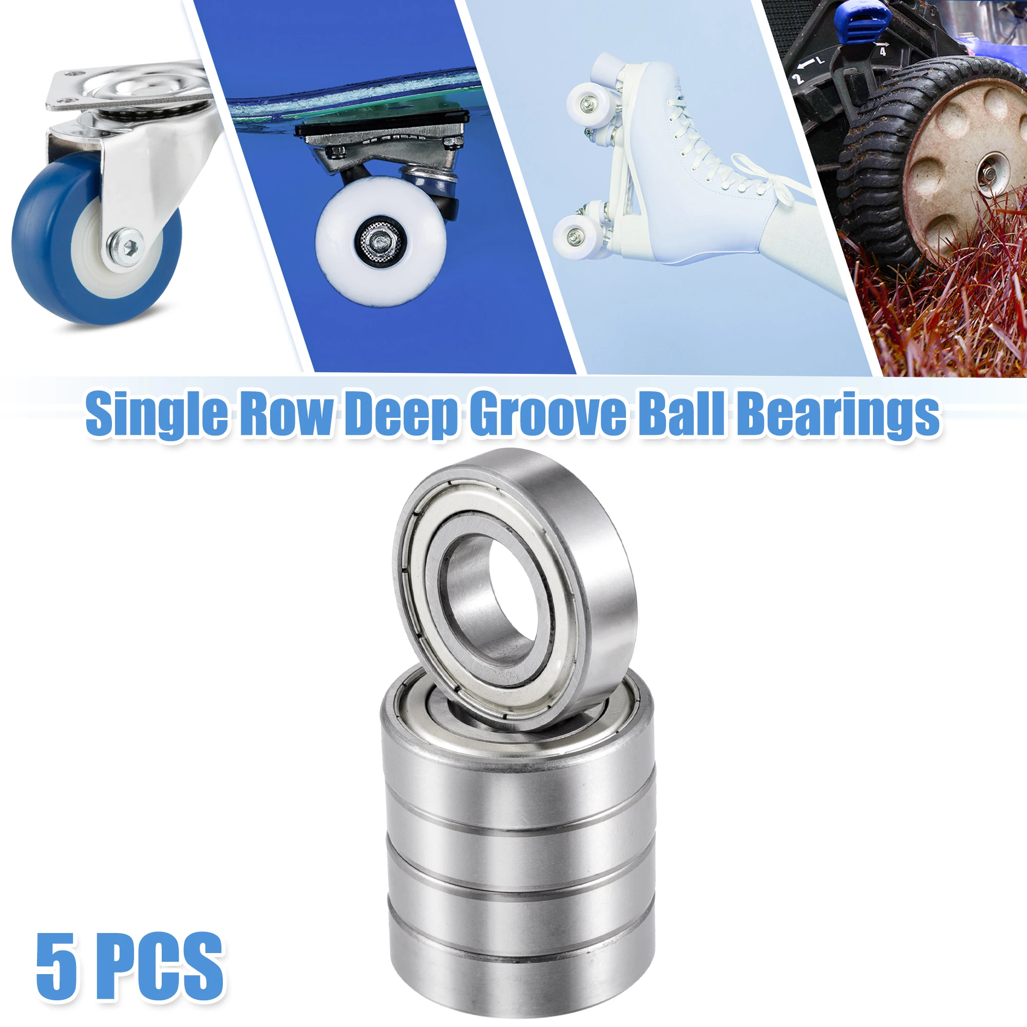 Motoforti 5pcs R12ZZ 19.05x41.275x11.113mm Double Metal Shield Single Row Deep Groove Ball Bearings Silver Tone
Motoforti 5pcs R12ZZ 19.05x41.275x11.113mm Double Metal Shield Single Row Deep Groove Ball Bearings Silver Tone