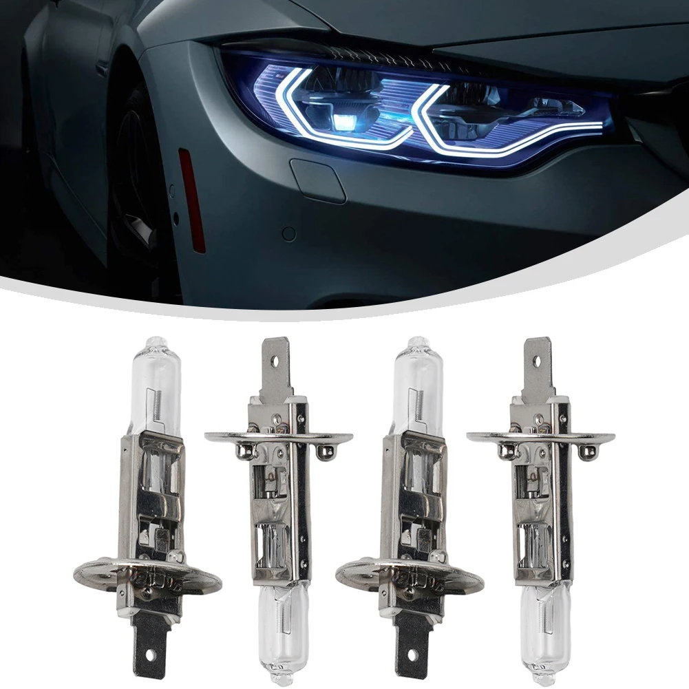 4Pcs H1 Halogen Headlight White Light Lamp High/Low Beam 12V 6000K Bulb 55W Universal Car Headlights Accessories
4Pcs H1 Halogen Headlight White Light Lamp High/Low Beam 12V 6000K Bulb 55W Universal Car Headlights Accessories