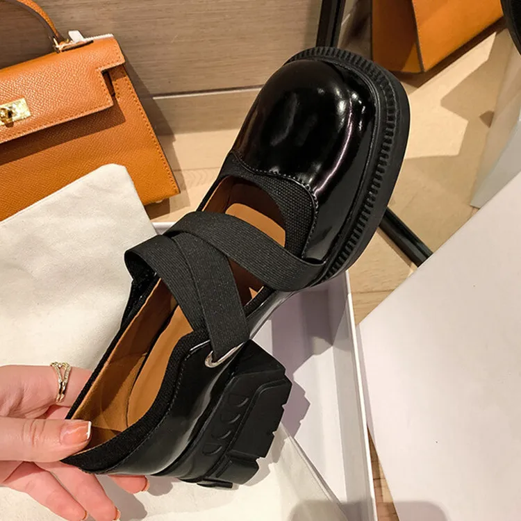 2022Autumn Winter Women Vintage Pumps Elastic Band Mary Jeans Girl Single Walking Footwear Square Toe Platform Chaussure Femmes
2022Autumn Winter Women Vintage Pumps Elastic Band Mary Jeans Girl Single Walking Footwear Square Toe Platform Chaussure Femmes