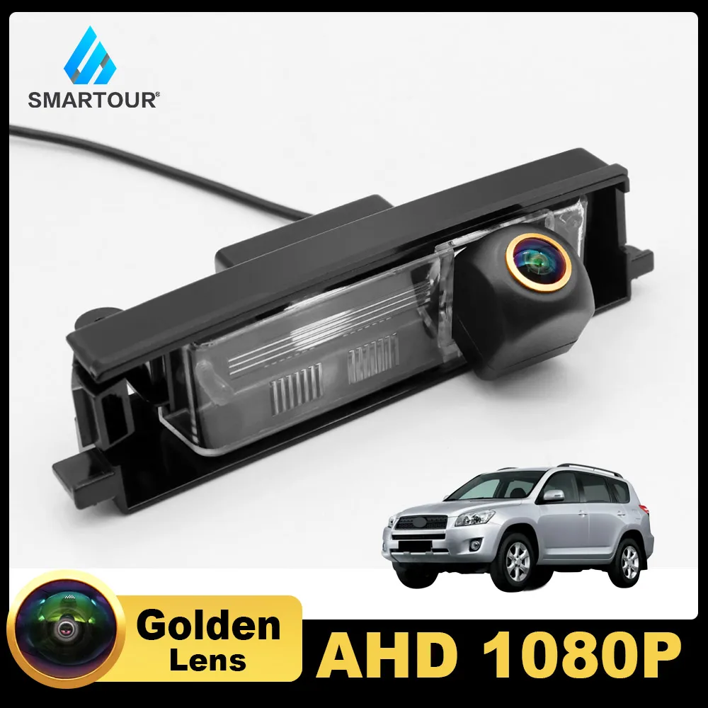 

SMARTOUR 4K 180 Degree Fish Eye Lens Car License Plate Light Rear View Reverse Backup Camera For Toyota RAV4 RAV-4 2000-2012